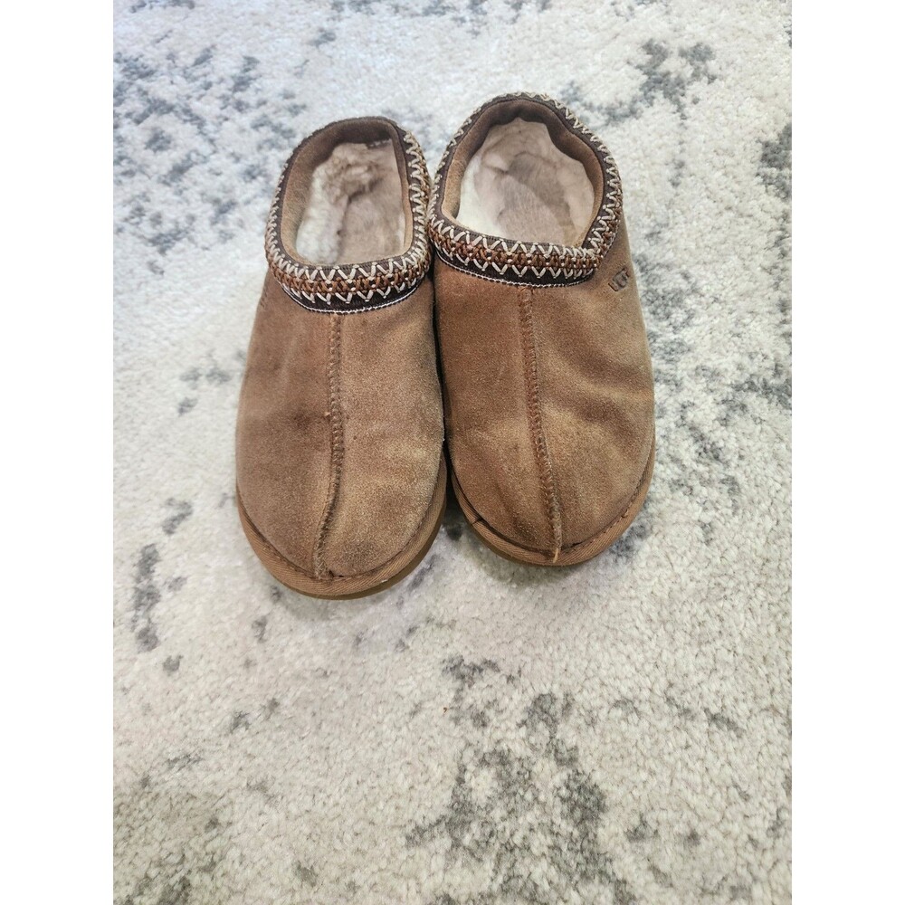 UGG Tasman Women's Brown Suede Sheepskin-Lined Slip-On Slippers US 7 - Picture 4 of 9